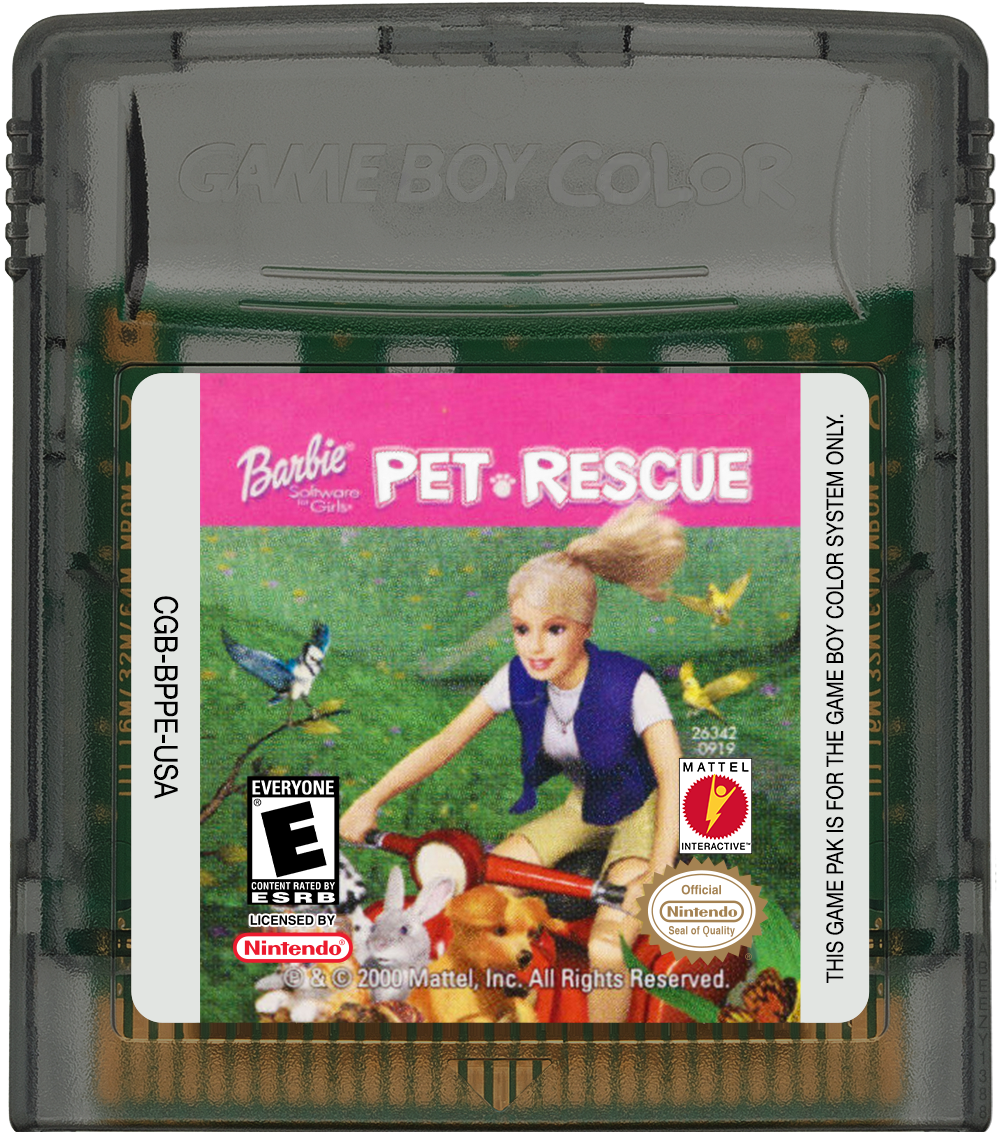 Barbie - Pet Rescue Cartridge Label