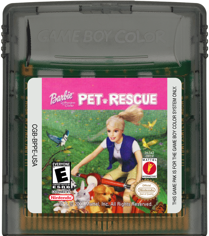 Barbie - Pet Rescue Cartridge Label