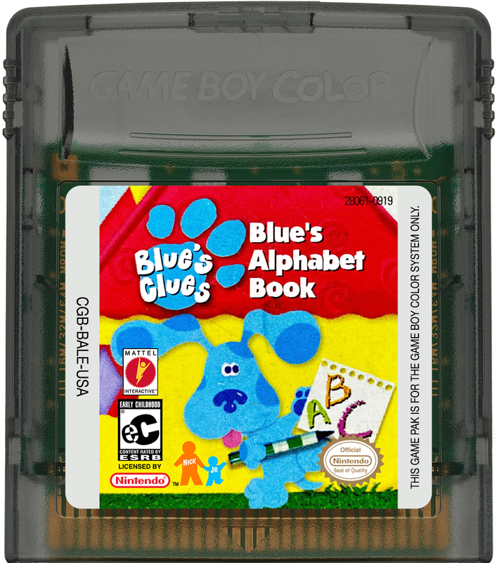 Blue's Clues - Blue's Alphabet Book Cartridge Label