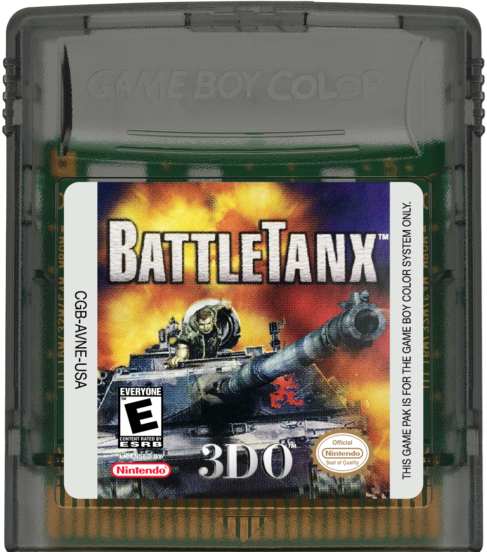 BattleTanx Cartridge Label