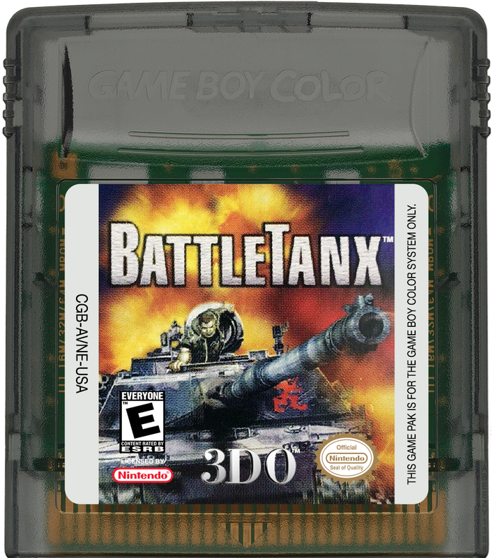 BattleTanx Cartridge Label
