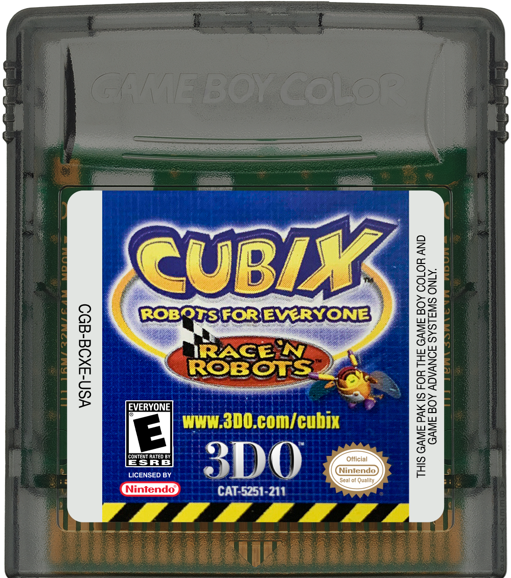 Cubix - Robots for Everyone - Race 'n Robots Cartridge Label