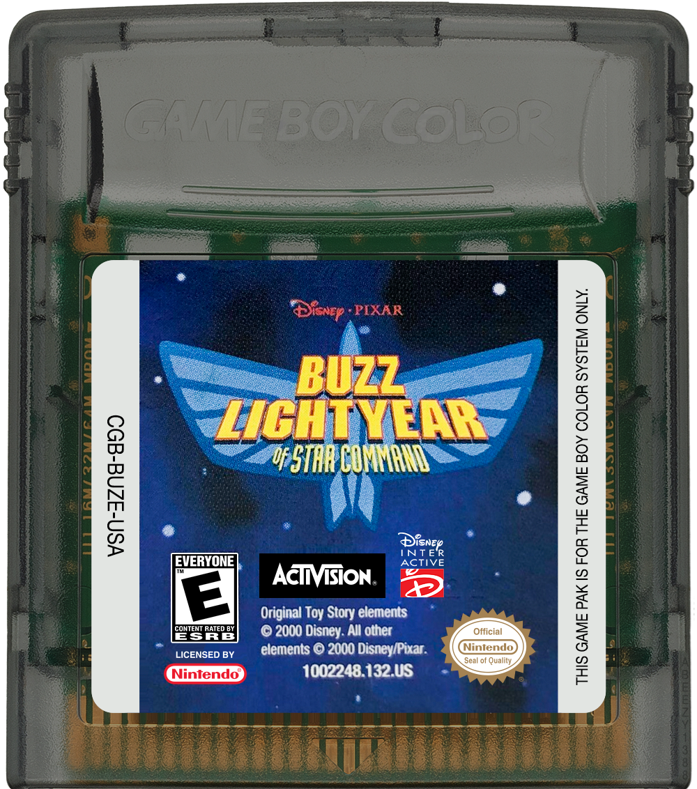 Buzz Lightyear of Star Command Cartridge Label