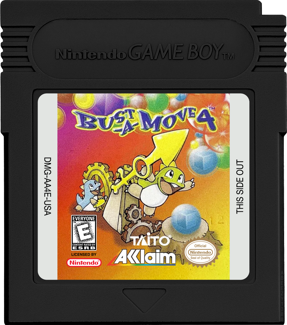 Bust-A-Move 4 Cartridge Label