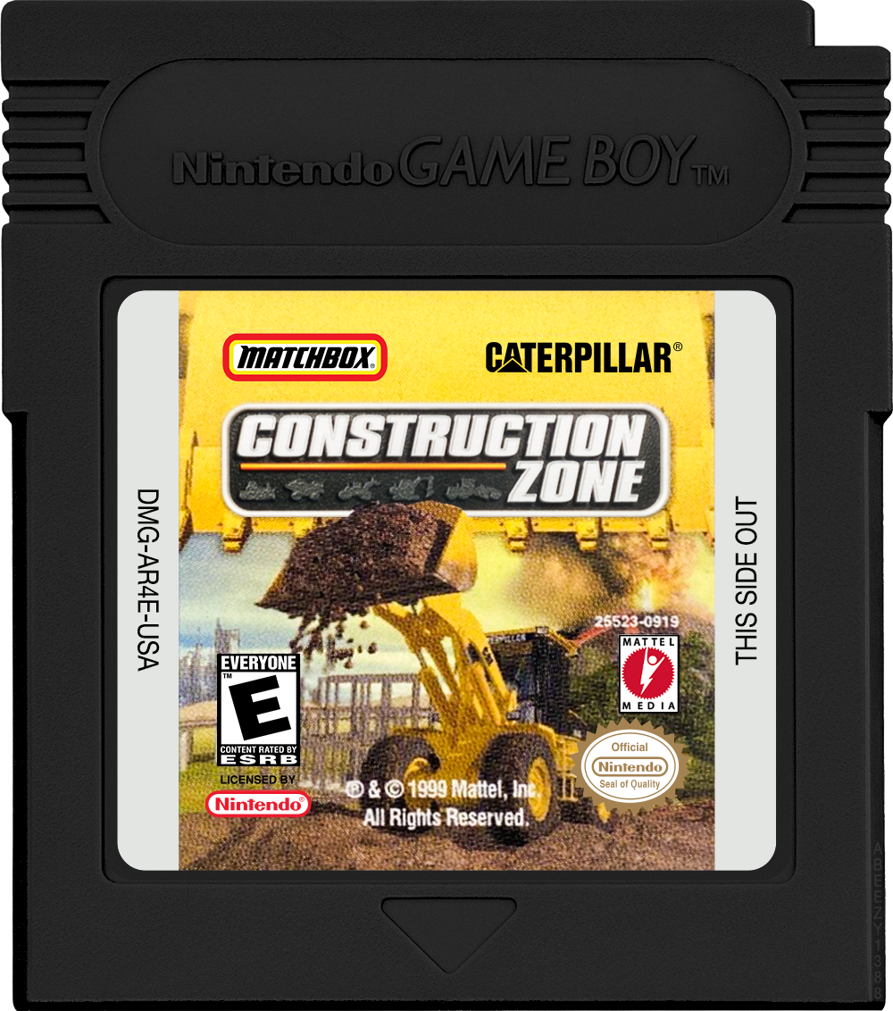 Caterpillar Construction Zone Cartridge Label