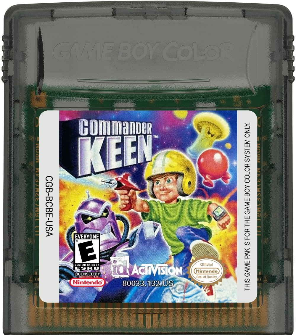 Commander Keen Cartridge Label