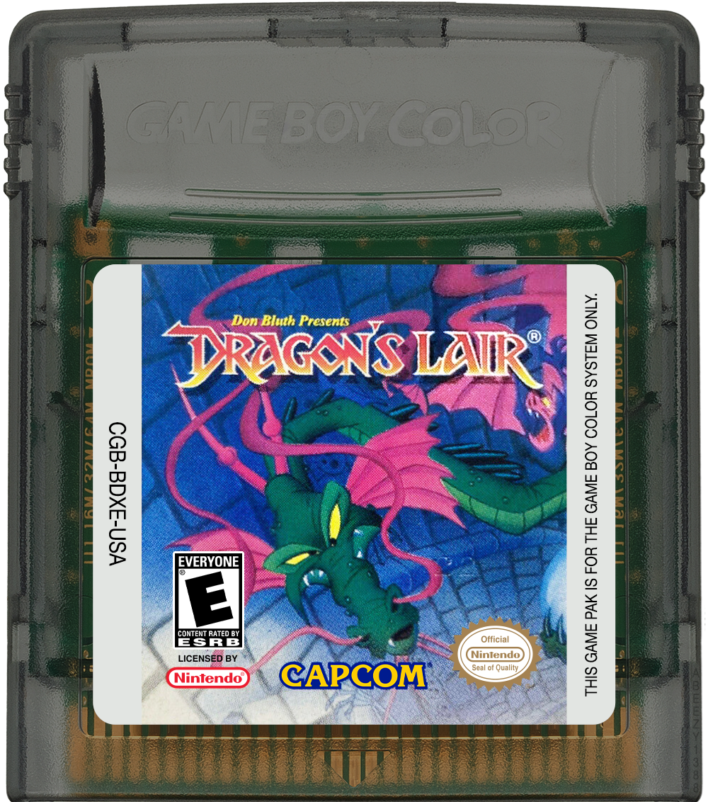 Dragon's Lair Cartridge Label