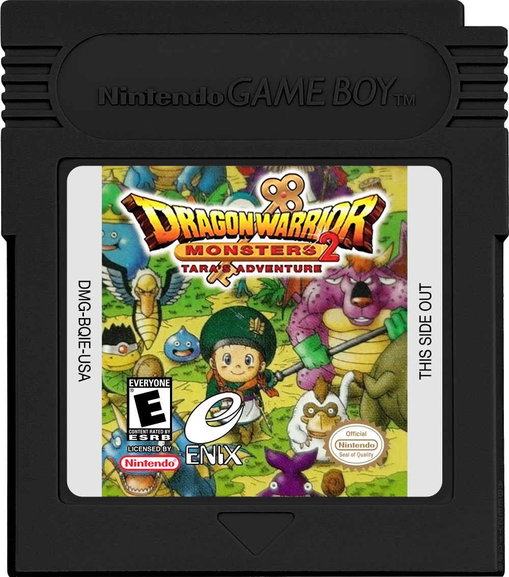 Dragon Warrior Monsters 2 - Tara's Adventure Cartridge Label