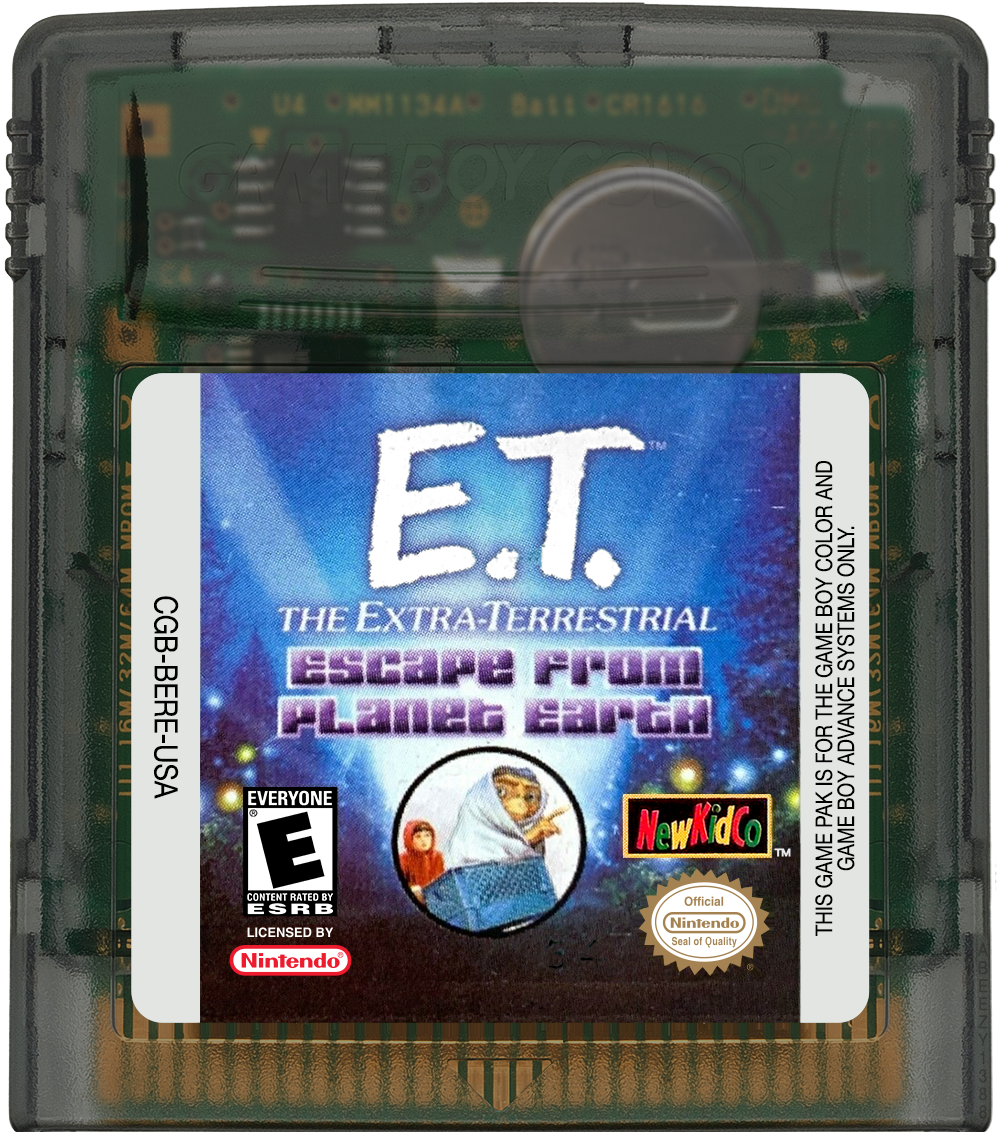 E.T. - The Extra-Terrestrial - Escape from Planet Earth Cartridge Label