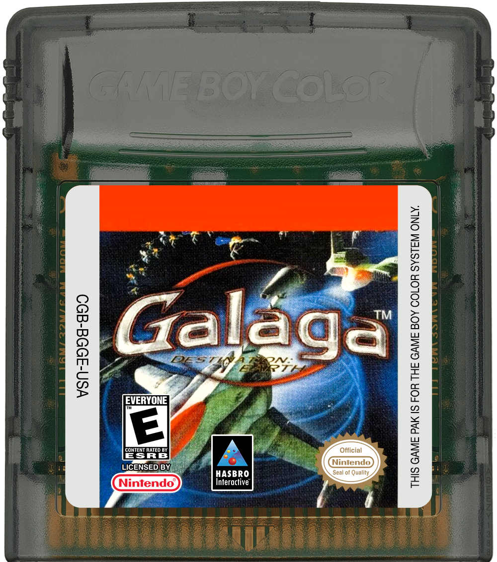 Galaga - Destination Earth Cartridge Label