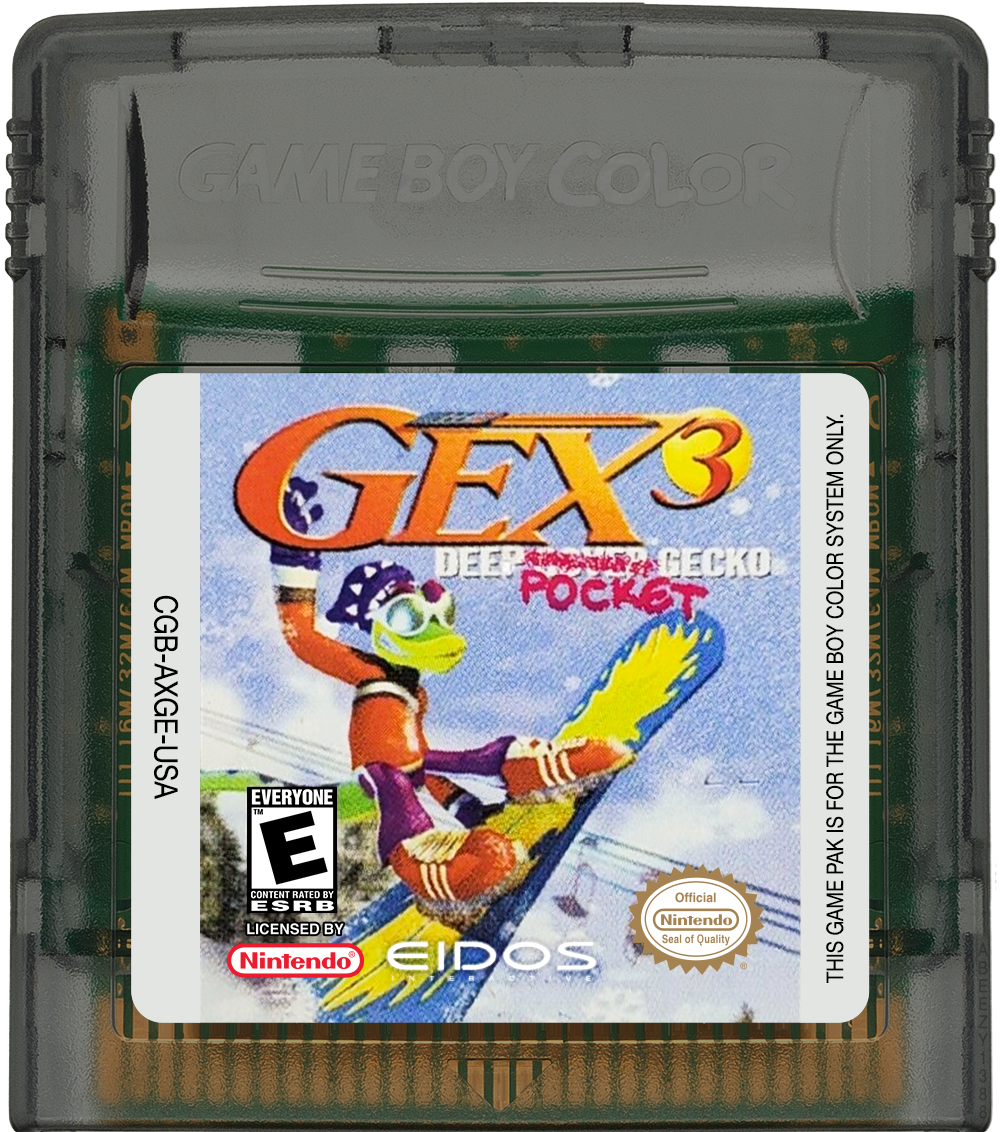 Gex 3 - Deep Pocket Gecko Cartridge Label