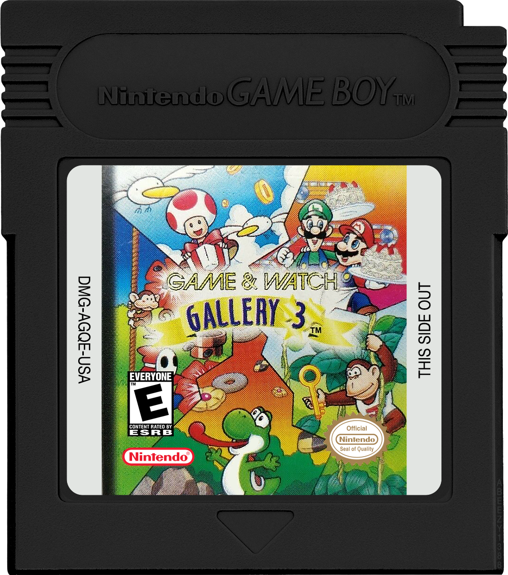 Game &amp; Watch Gallery 3 Cartridge Label
