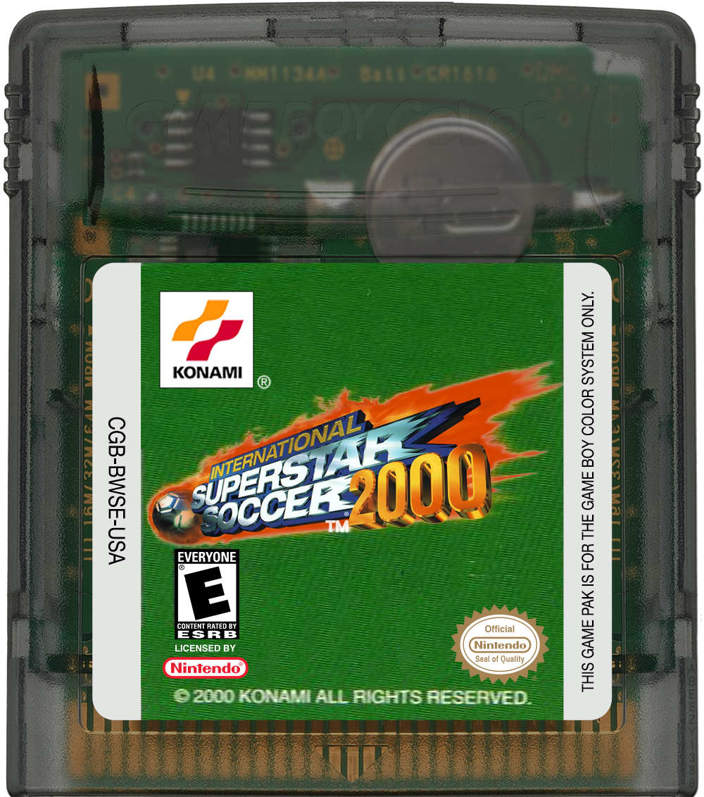 International Superstar Soccer 2000 Cartridge Label