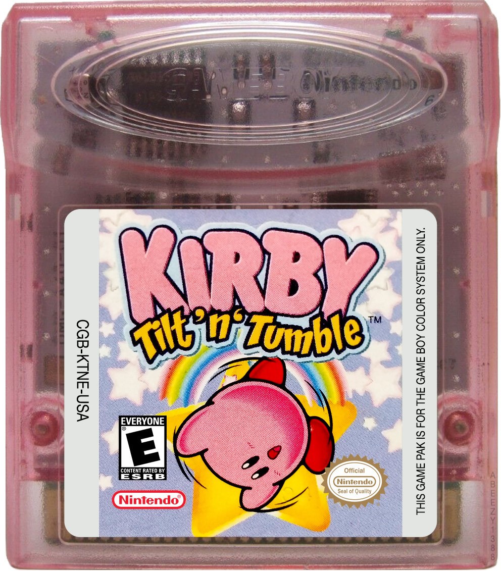Kirby - Tilt 'n' Tumble Cartridge Label