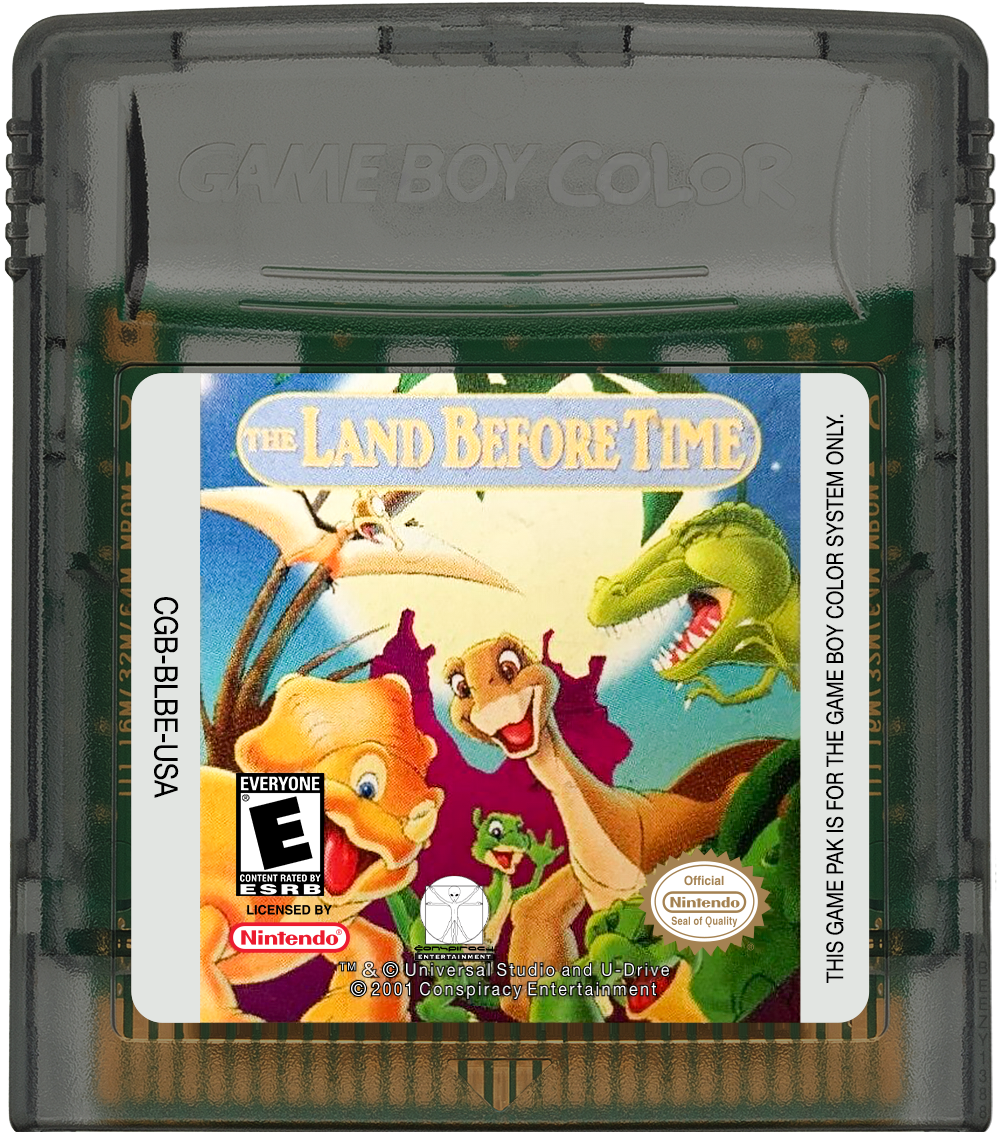 Land Before Time, The Cartridge Label