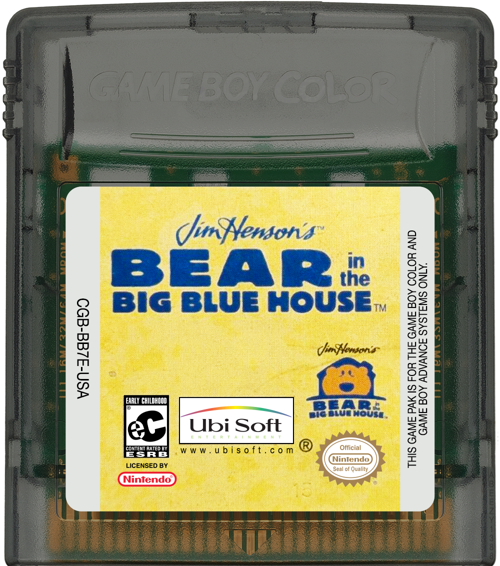 Jim Henson's Bear in the Big Blue House Cartridge Label
