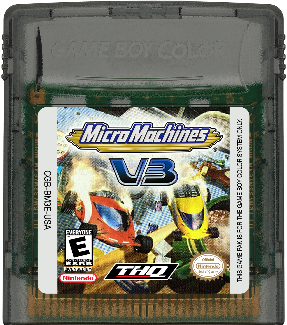 Micro Machines V3 Cartridge Label