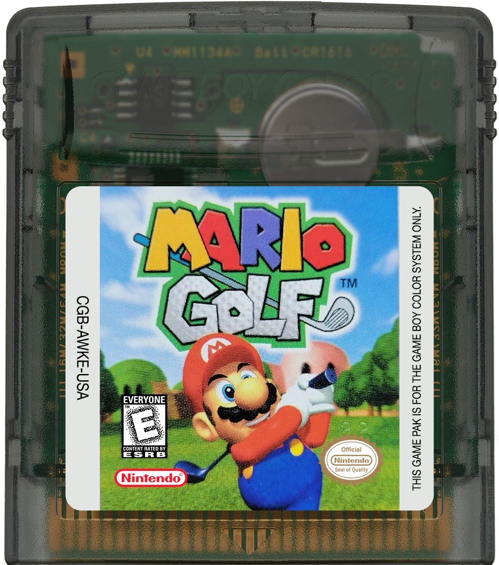 Mario Golf Cartridge Label