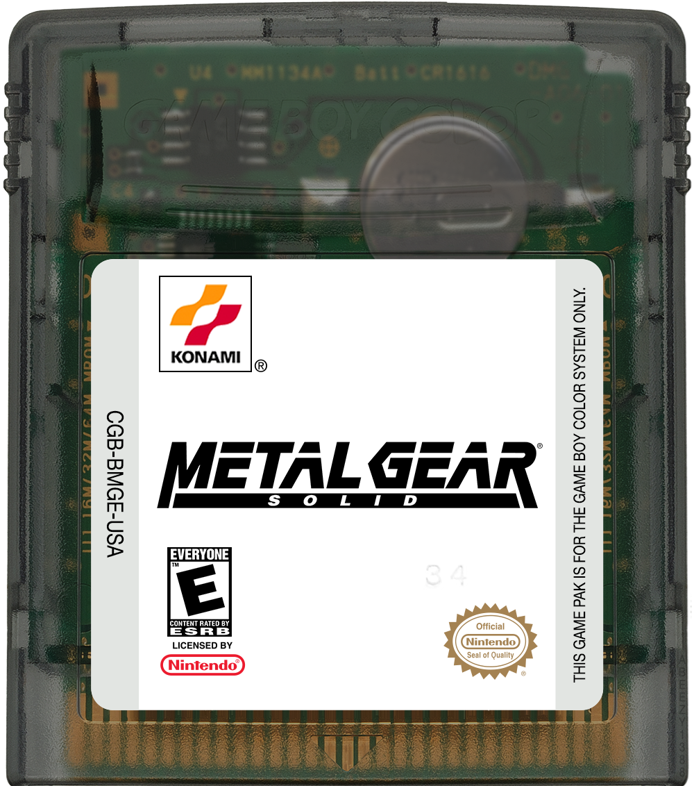 Metal Gear Solid Cartridge Label