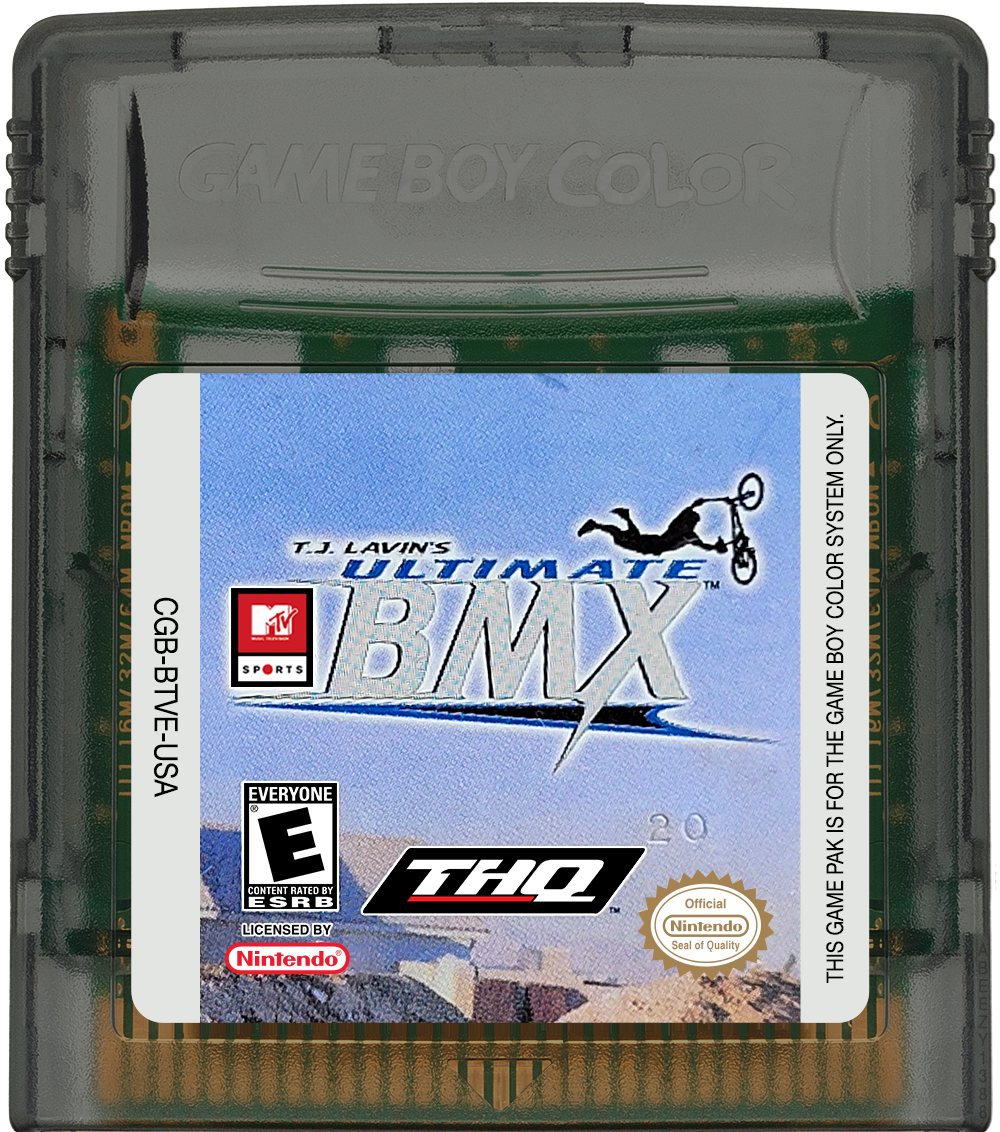 MTV Sports - T.J. Lavin's Ultimate BMX Cartridge Label