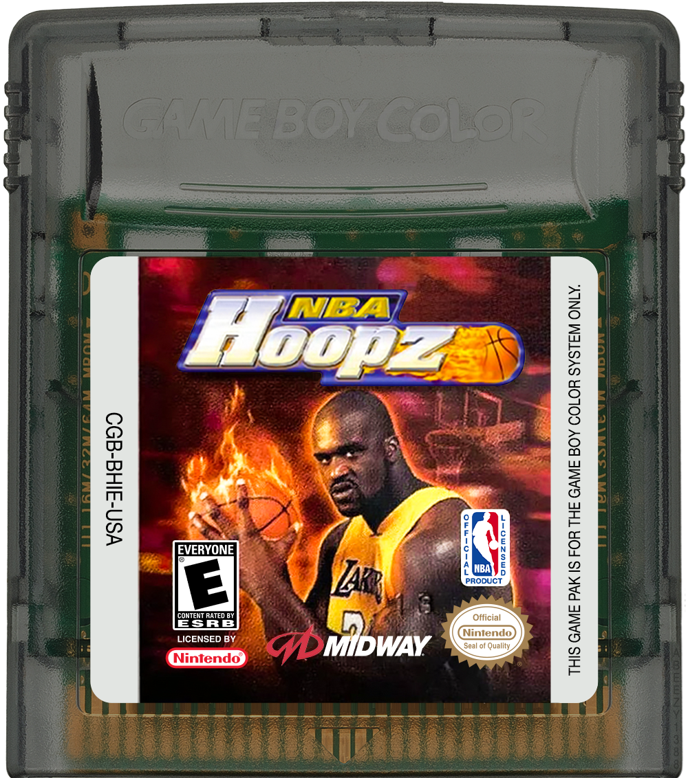 NBA Hoopz Cartridge Label