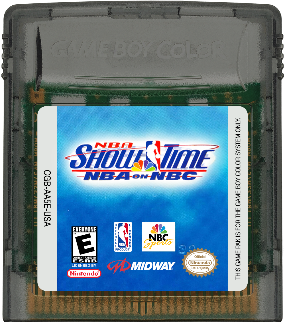 NBA Show Time - NBA on NBC Cartridge Label