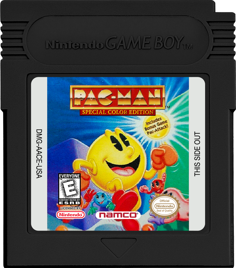 Pac-Man - Special Color Edition Cartridge Label