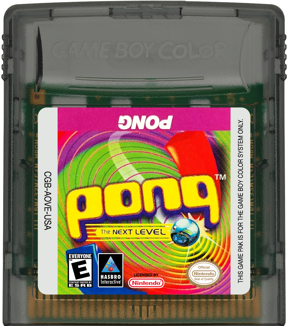 Pong - The Next Level Cartridge Label