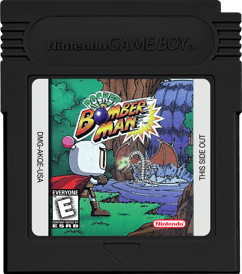 Pocket Bomberman Cartridge Label
