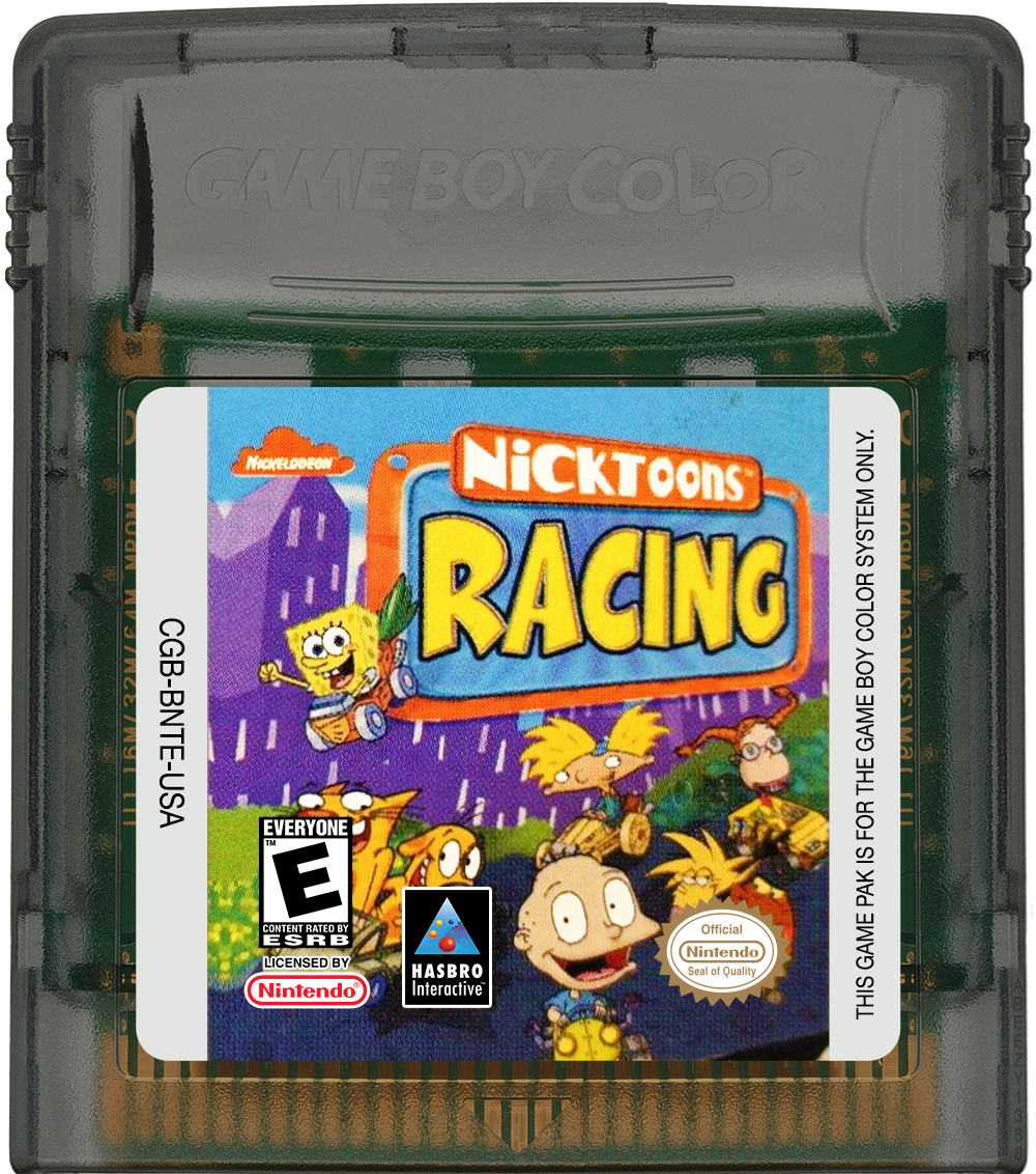 Nicktoons Racing Cartridge Label