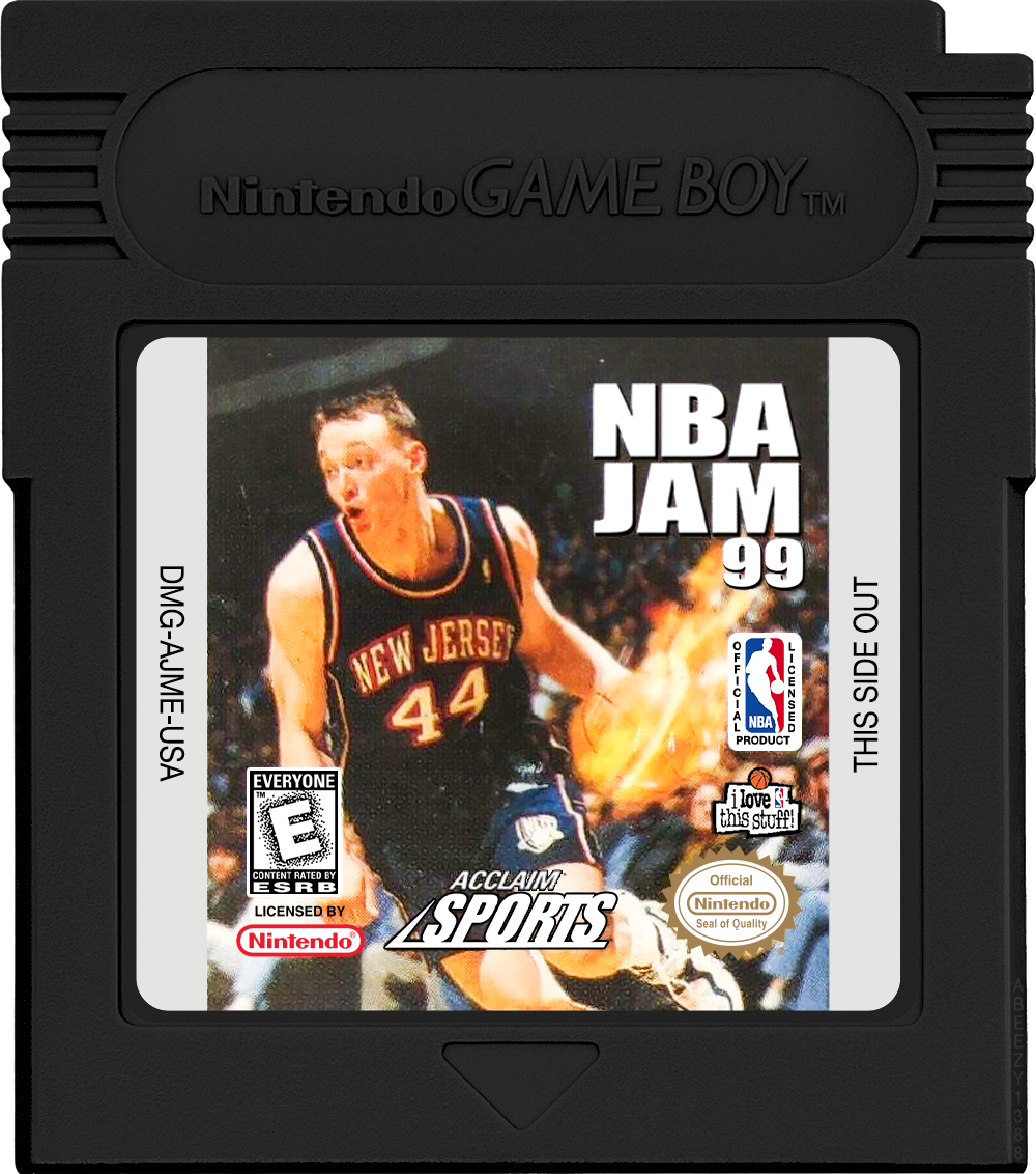 NBA Jam 99 Cartridge Label