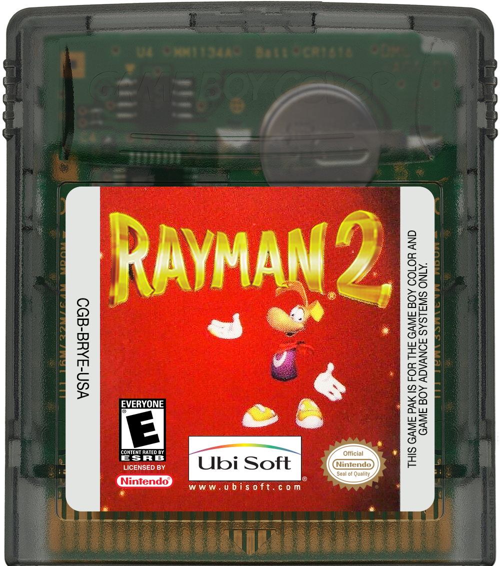 Rayman 2 Cartridge Label