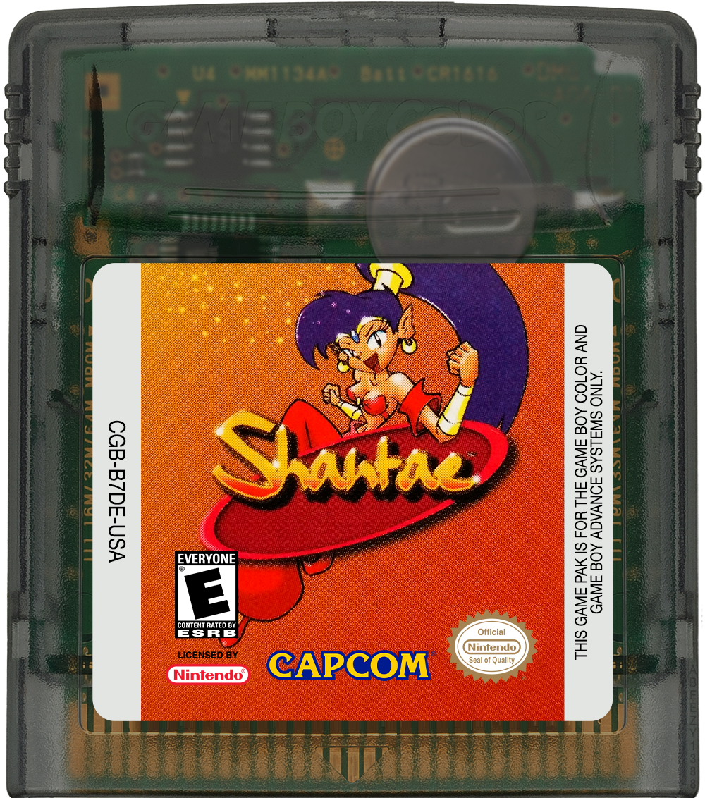 Shantae Cartridge Label