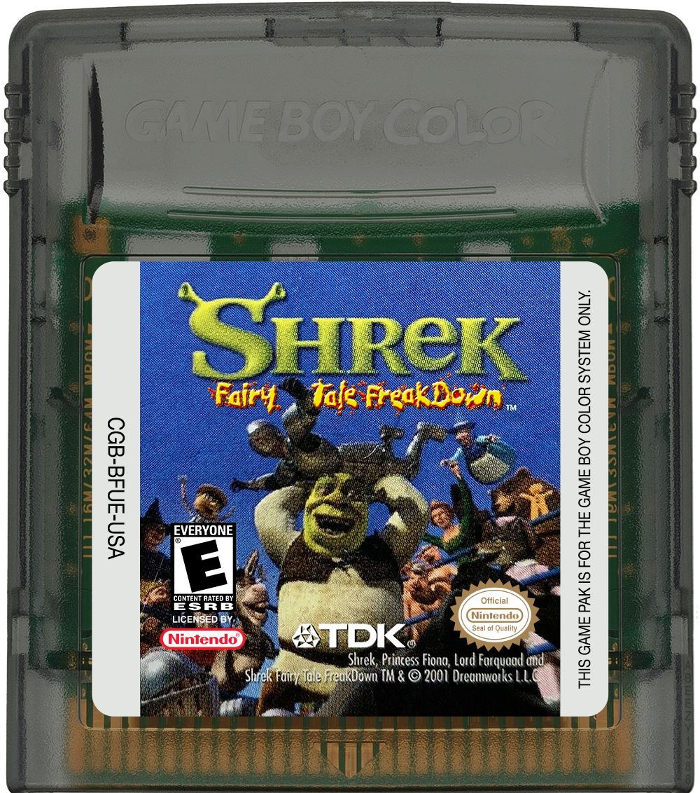 Shrek - Fairy Tale Freakdown.png Cartridge Label