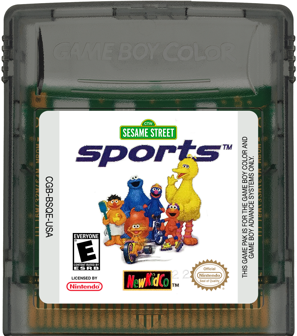 Sesame Street Sports Cartridge Label