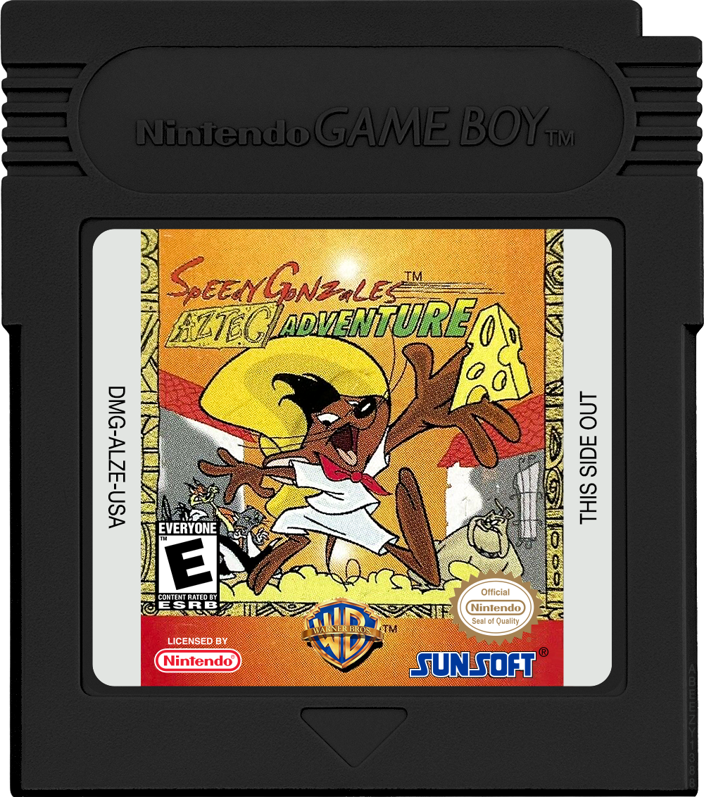 Speedy Gonzales - Aztec Adventure Cartridge Label