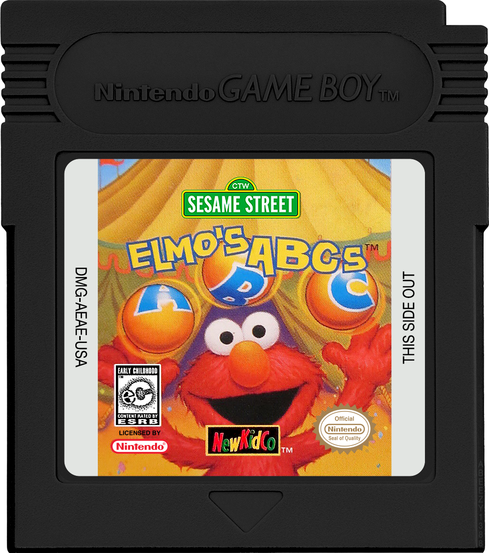 Sesame Street - Elmo's ABCs Cartridge Label