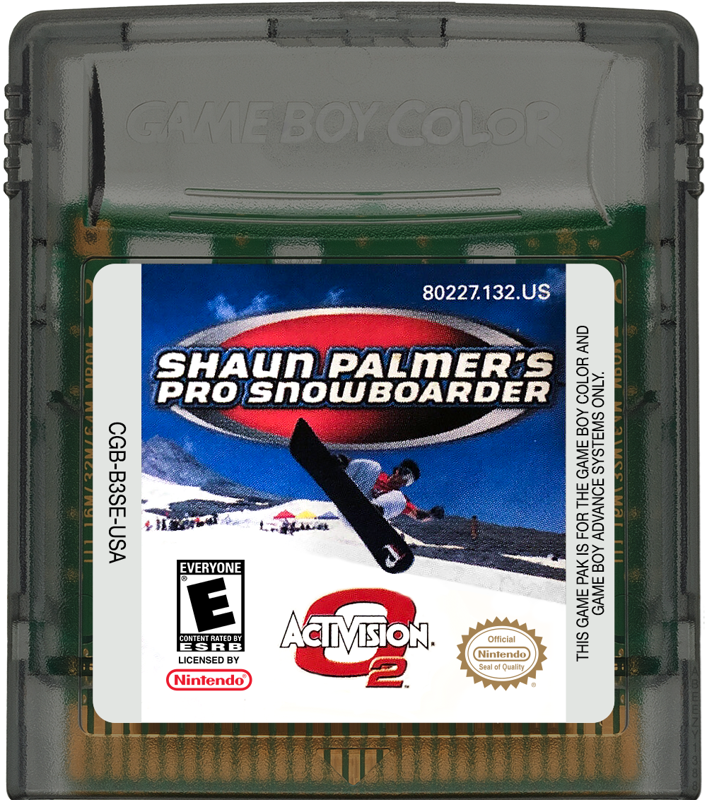 Shaun Palmer's Pro Snowboarder Cartridge Label