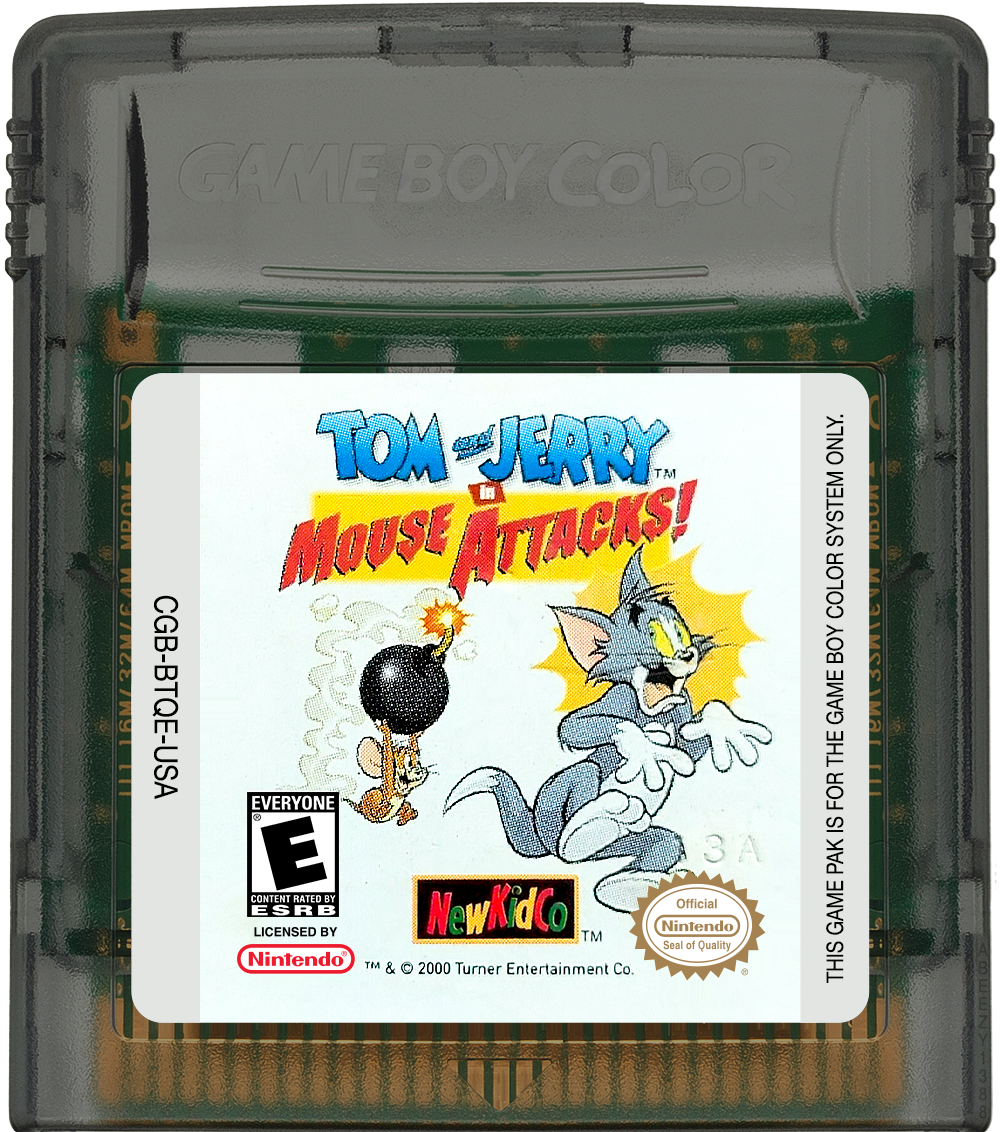 Tom and Jerry in - Mouse Attacks! Cartridge Label