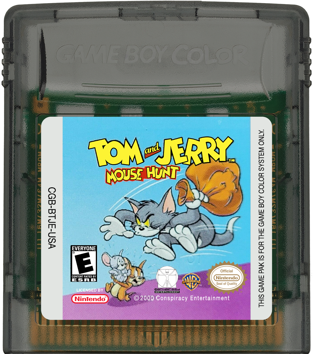 Tom and Jerry - Mouse Hunt Cartridge Label