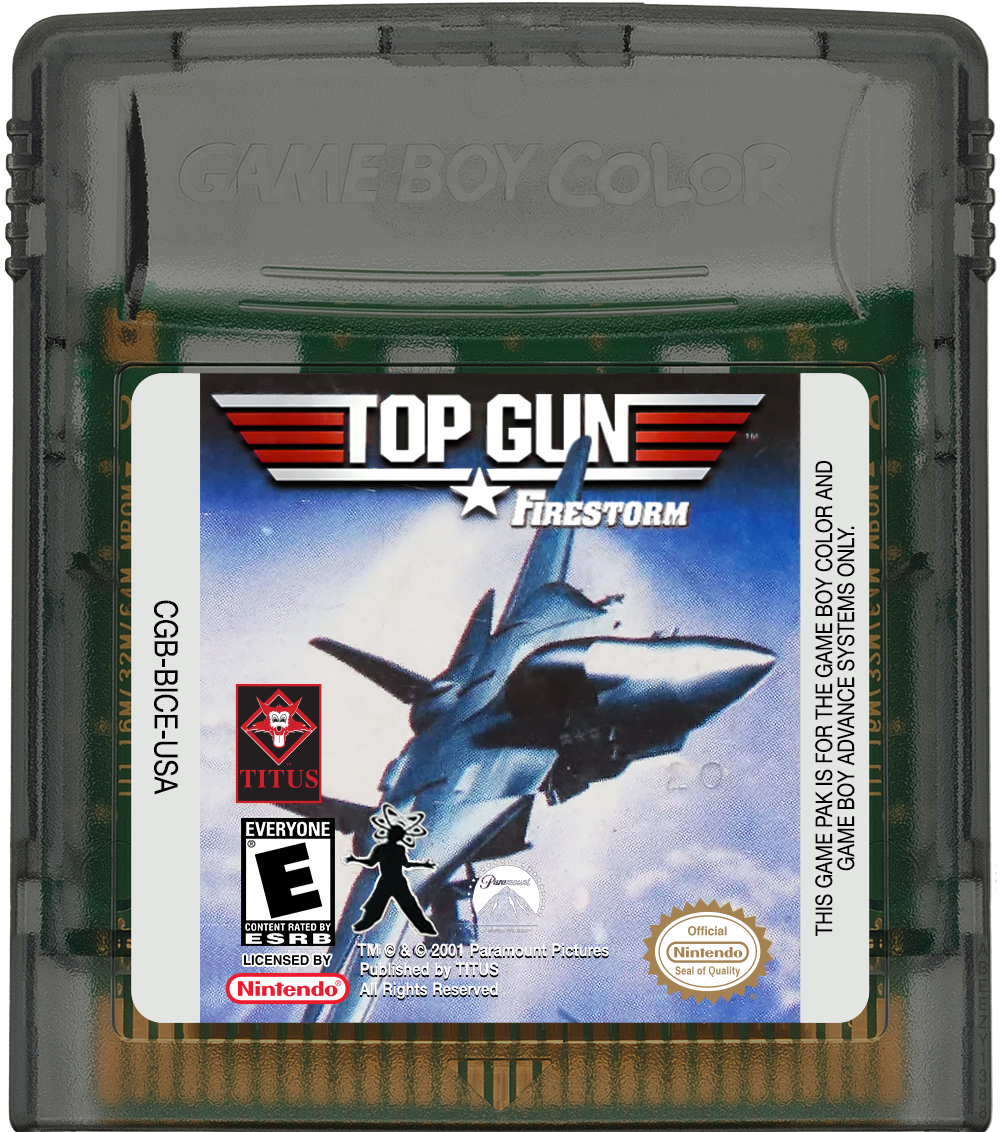 Top Gun - Fire Storm Cartridge Label