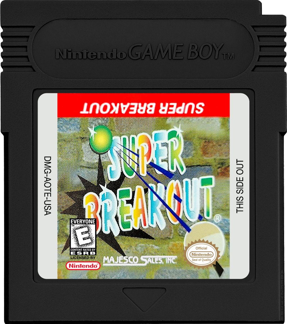 Super Breakout! Cartridge Label