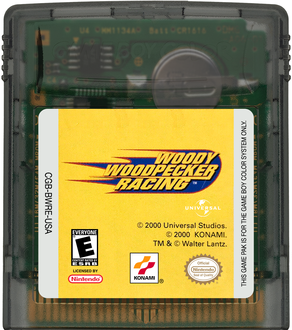 Woody Woodpecker Racing Cartridge Label