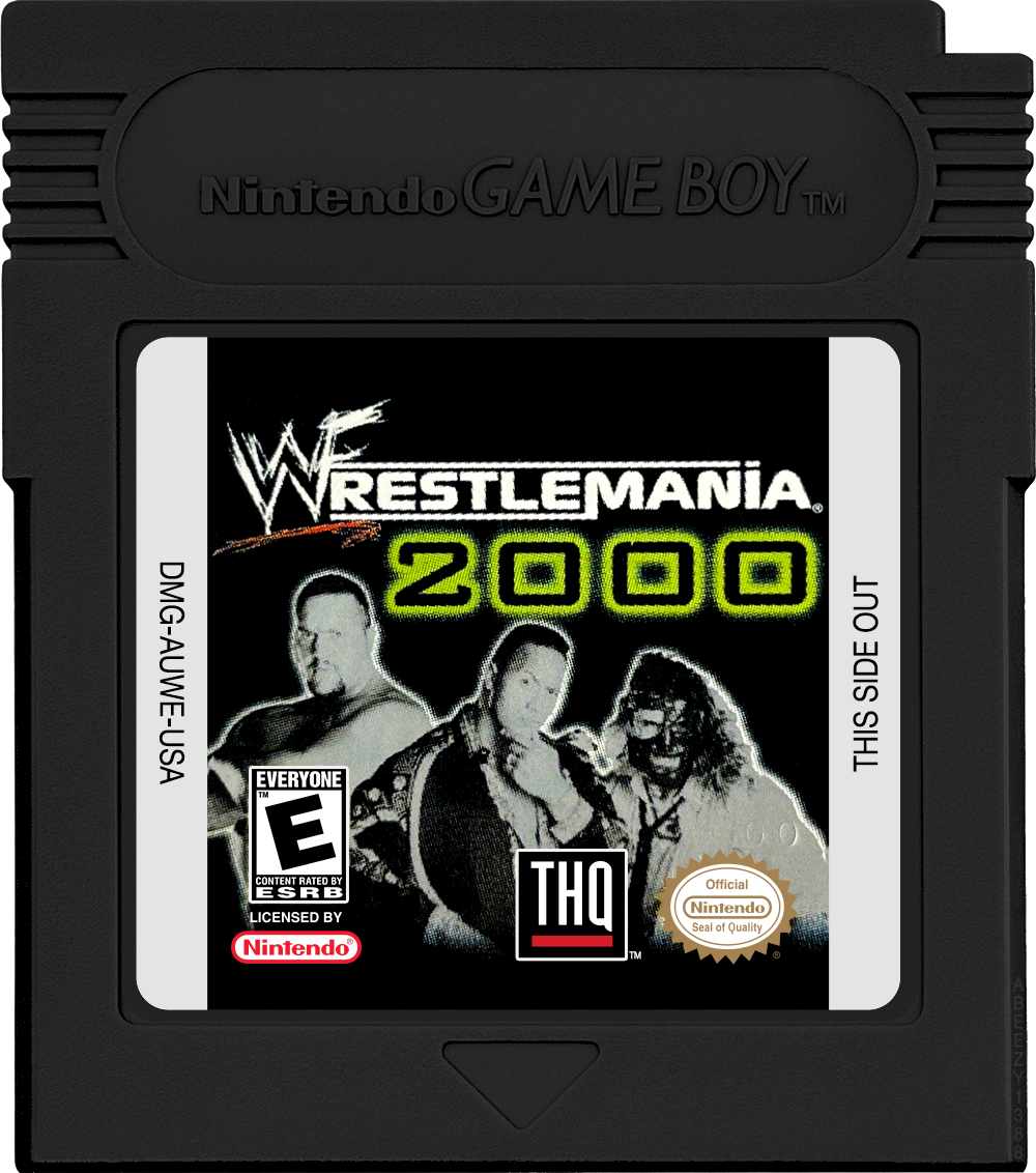 WWF WrestleMania 2000 Cartridge Label