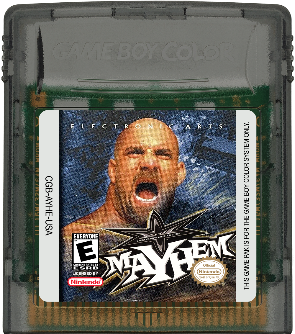 WCW Mayhem Cartridge Label