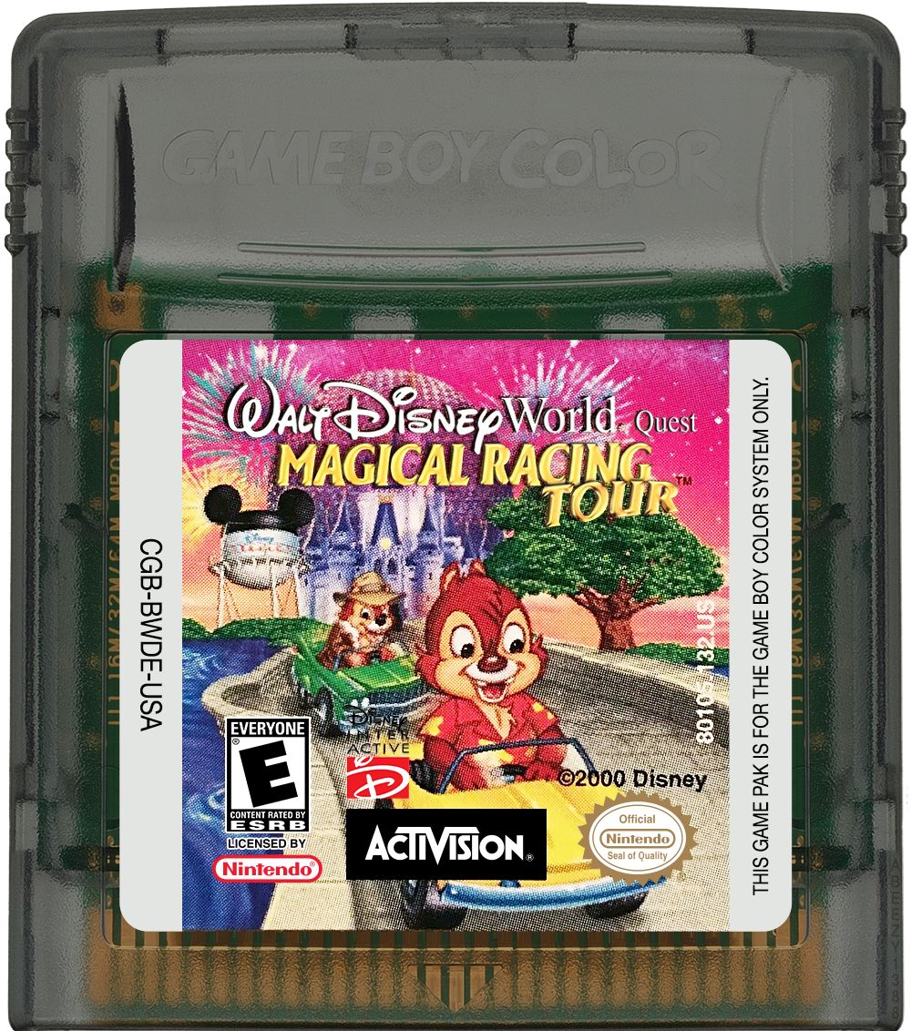 Walt Disney World Quest - Magical Racing Tour Cartridge Label