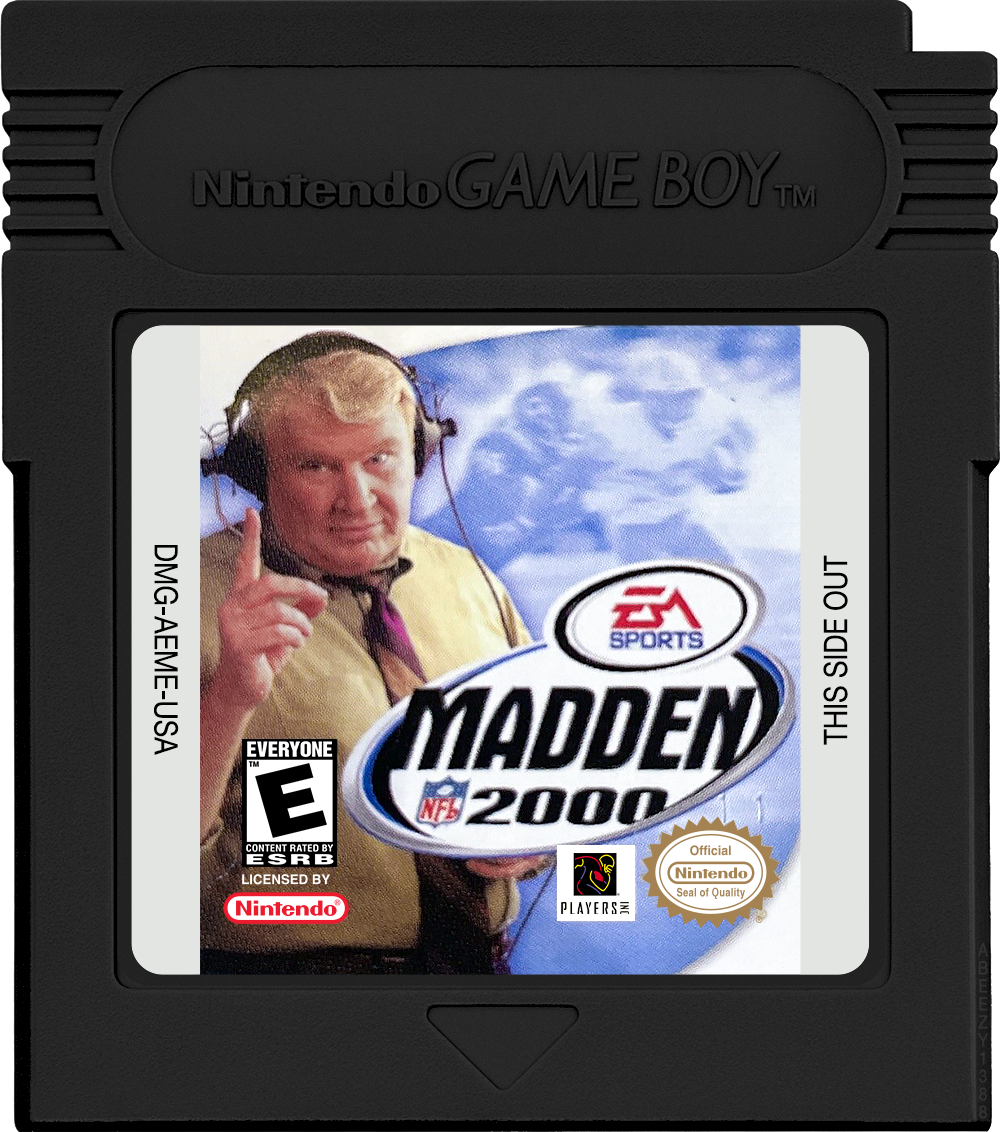 Madden NFL 2000 Cartridge Label