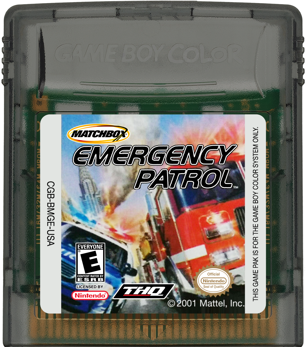 Matchbox Emergency Patrol Cartridge Label