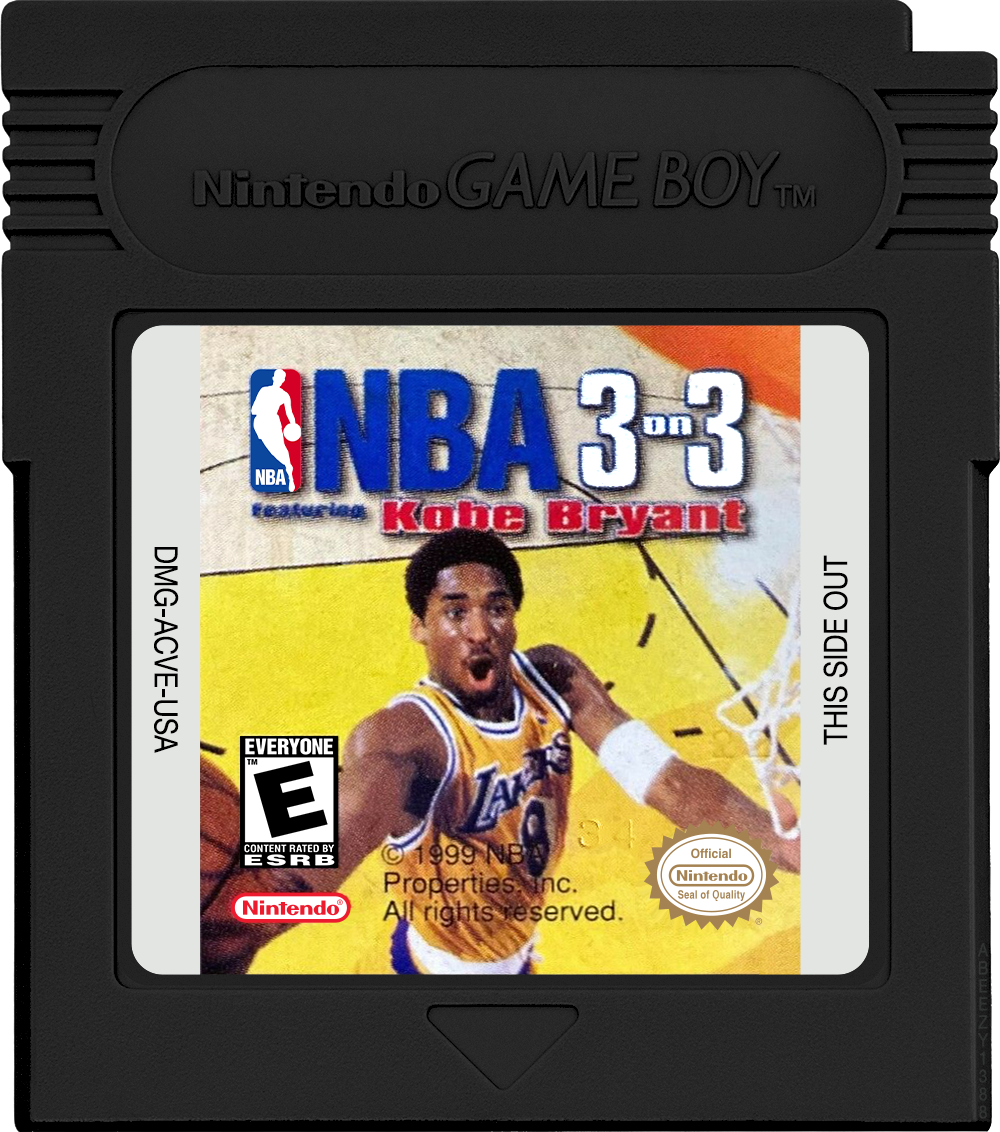 NBA 3 on 3 featuring Kobe Bryant Cartridge Label