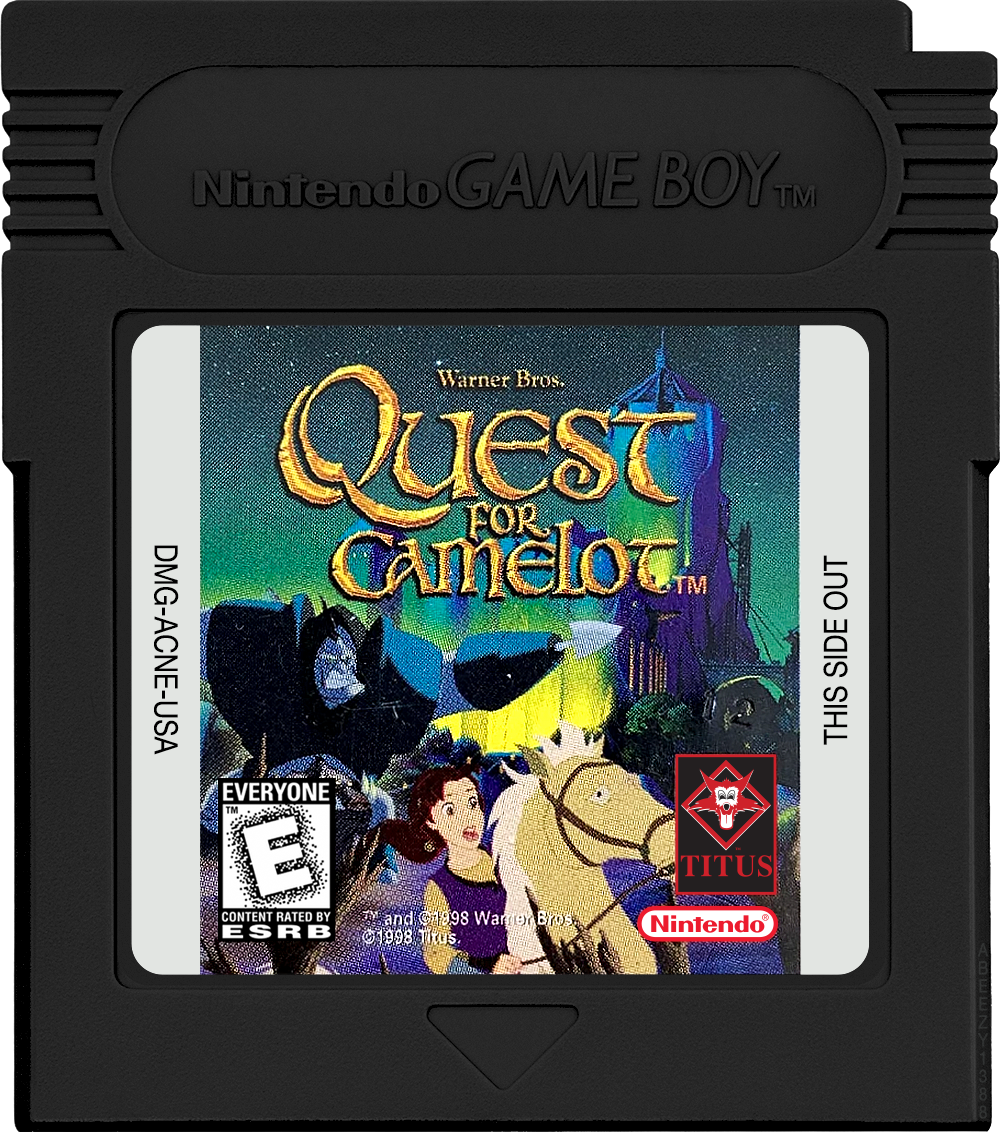 Quest for Camelot Cartridge Label